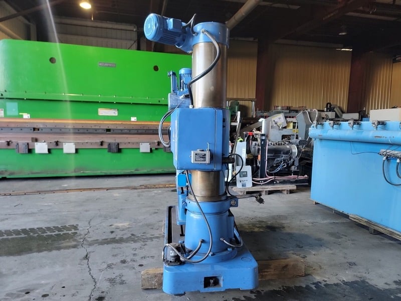 2.3'-11.8" Kao Ming #KMR-1100S, Radial Arm Drilling Machine, 19.68" x 29.52" x 15.74" table, 8.66" spindle - Image 9