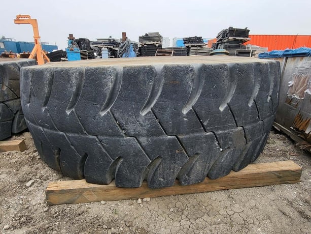 Goodyear #RM-4B+, OTR 3HL Radial Tubeless Tire, 46/90R57, E-4, comes with Rim, (7 available) - Image 1