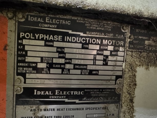 3000 HP 1787 RPM Ideal, Frame MCA-1808, polyphase induction motor - Image 7