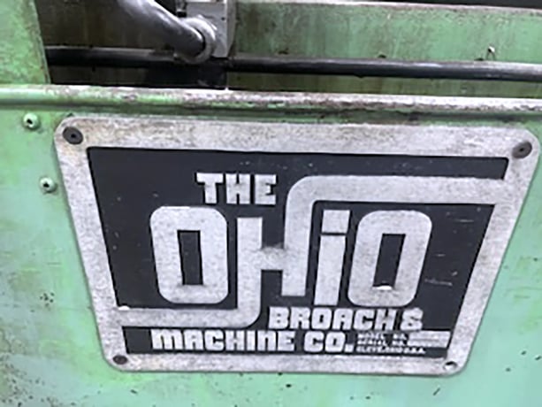 5 Ton x 48" stroke, Ohio, horizontal pull broaching machine, 4" bore diameter, 1976 - Image 2