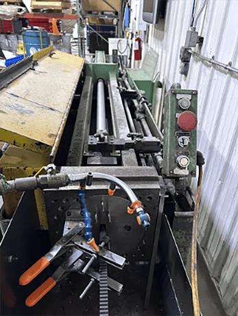 5 Ton x 48" stroke, Ohio, horizontal pull broaching machine, 4" bore diameter, 1976 - Image 8