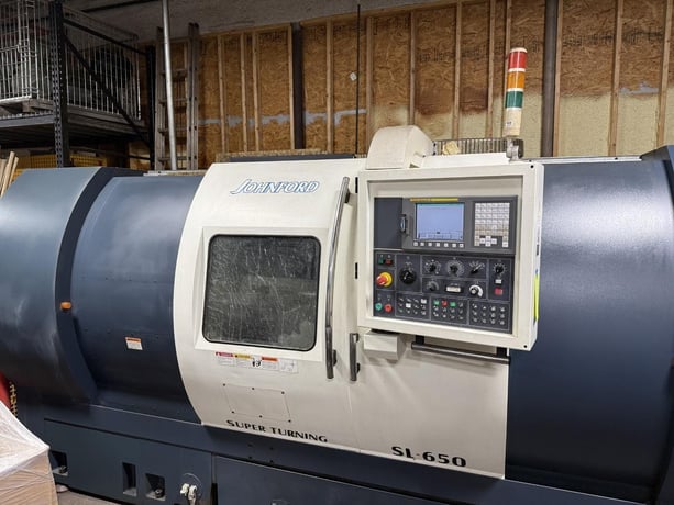 Johnford #SL-650, 2-Axis CNC Lathe, 22.8" swing, 16.5" turning diameter, 60" machining length, 10" chuck, 3" - Image 5