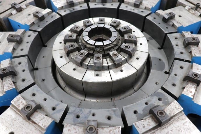 Grotnes #14-HE-300-12, 30" 12-jaw hydraulic ring expander, touch screen pedestal Control, 2011 - Image 5