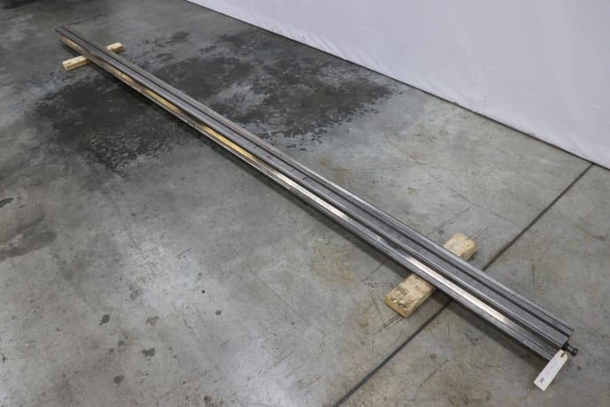 144" L, 6-Way bottom press brake V-die, 3-1/2" square, lifting studs - Image 3