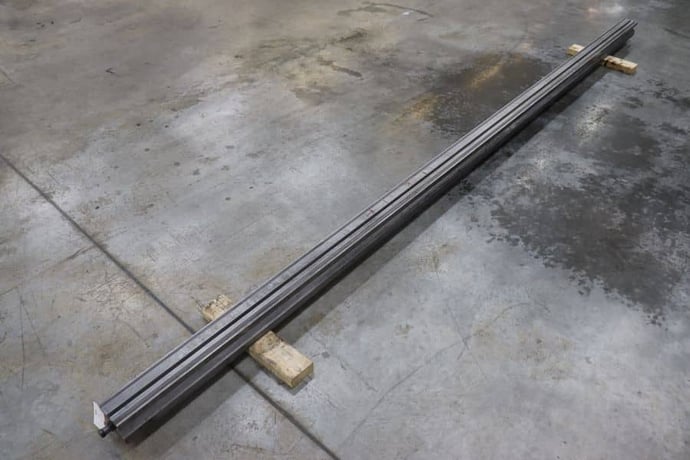 144" L, 6-Way bottom press brake V-die, 3-1/2" square, lifting studs - Image 4