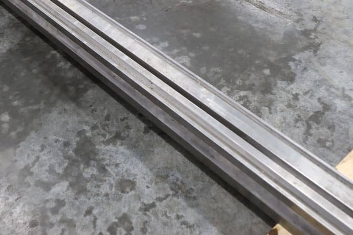 144" L, 6-Way bottom press brake V-die, 3-1/2" square, lifting studs - Image 8