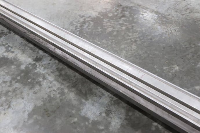 144" L, 6-Way bottom press brake V-die, 3-1/2" square, lifting studs - Image 9