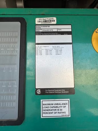 500 KW Cummins #500GFGB, Natural gas generator set, 277/480 Volts, 1800 RPM, GTA28 engine, EPA Certified - Image 8