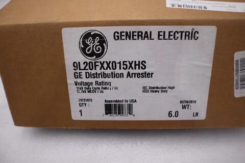 General Electric 9l20fxx015xhs (new in box) ge distribution arrester stock g87a - Image 1
