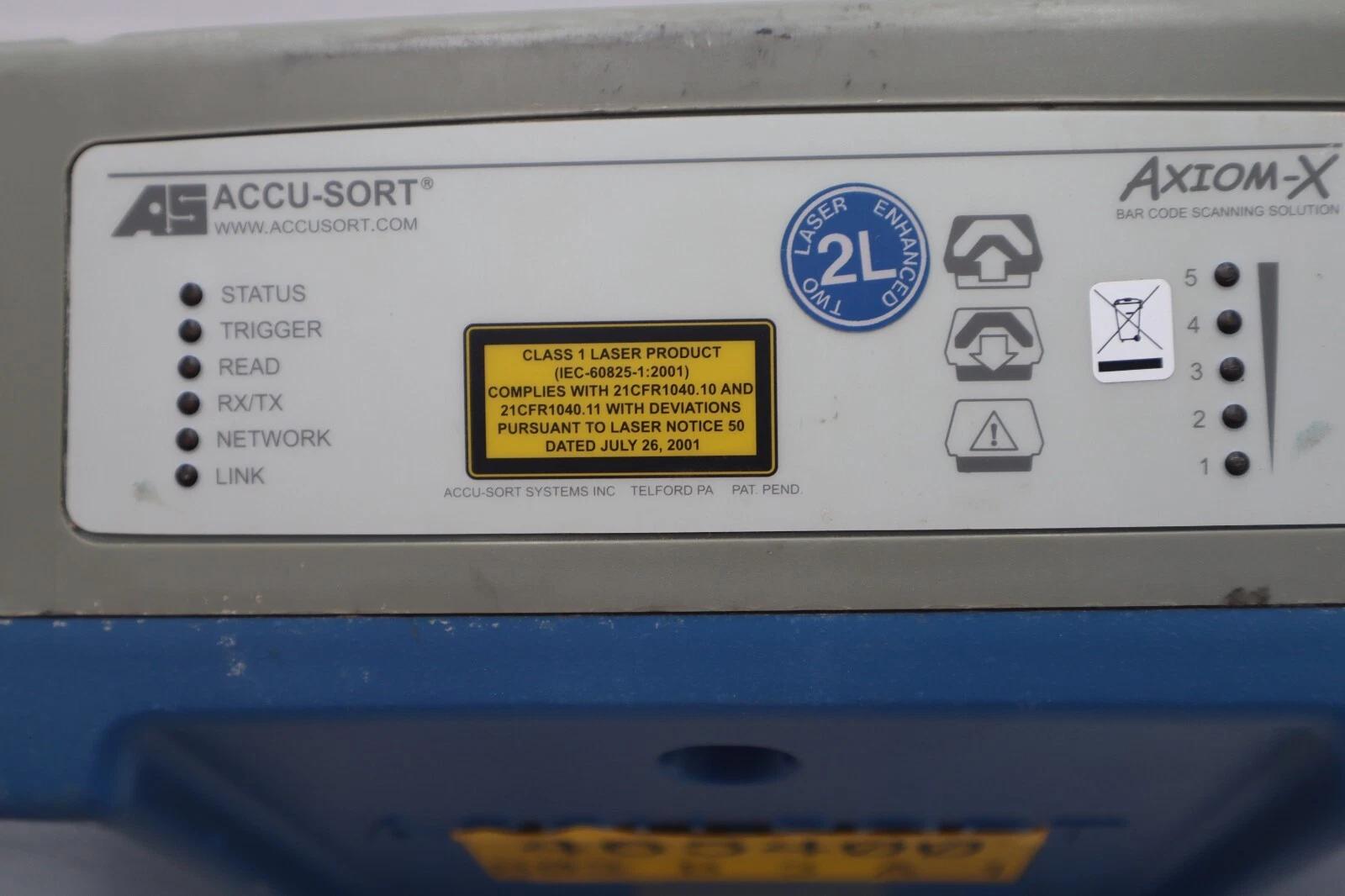 Accu-sort axiom-x laser barcode scanner omnidirectional, new, stock 3241 - Image 2