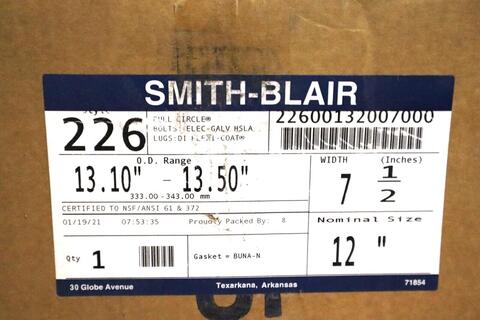 Smith blair 22600132007000 repair clamp full circle nitrile gasket stock #1720 - Image 1