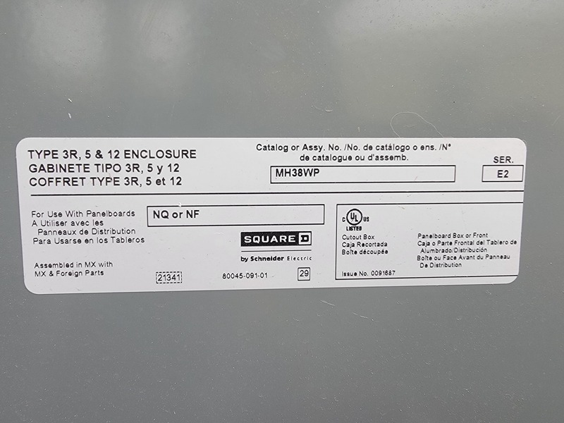 75 KVA Square D, Temporary Power Distribution Cart, 600 Primary, 208Y/120 Secondary, Type 3R enclosure, (16 - Image 8