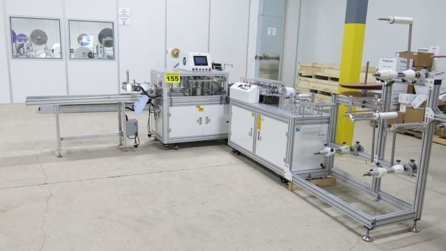 Testex #APL120, high speed mask production line, automated ultrasonic, 100-120 masks/min., 2021 - Image 1
