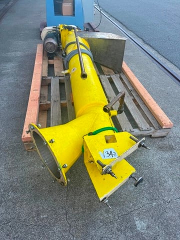 7" diameter x 6.6' long, Bauermeister Schnecke, screw conveyor, vertical auger elevator, jacketed, 1993 - Image 3