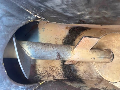 7" diameter x 6.6' long, Bauermeister Schnecke, screw conveyor, vertical auger elevator, jacketed, 1993 - Image 5