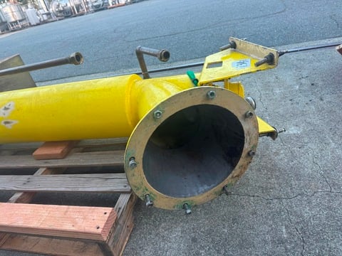 7" diameter x 6.6' long, Bauermeister Schnecke, screw conveyor, vertical auger elevator, jacketed, 1993 - Image 6