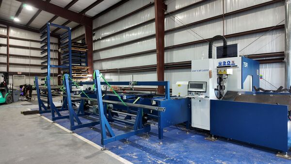 Hans #MPS-T5A, fiber tube laser, 3000 watt, 6500mm max process pipe length - Image 1