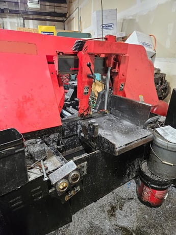 16" x 16" Amada #HA-400W, Manual Horizontal Saw, 0.5"-16" round diameter, 15' x 0.050" x 1.5" blade, 50-295 - Image 1
