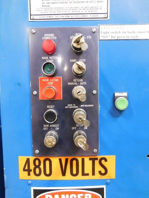 55 Ton, Niagara #HB-55-4-6, press brake, 6' overall, 10 gauge, 6" stroke, 7" Shut Height, 13" open - Image 5