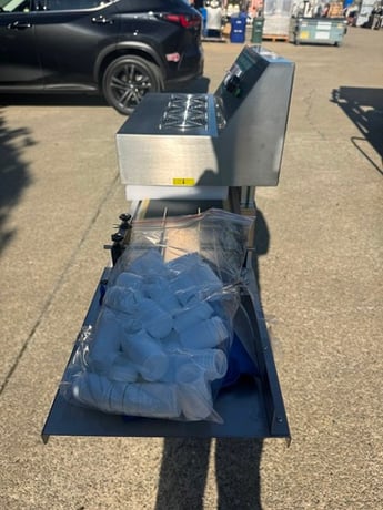 LGYF #2000BX, continuous magnetic induction sealer, 20-130mm diameter, Stainless steel, 2022 - Image 3
