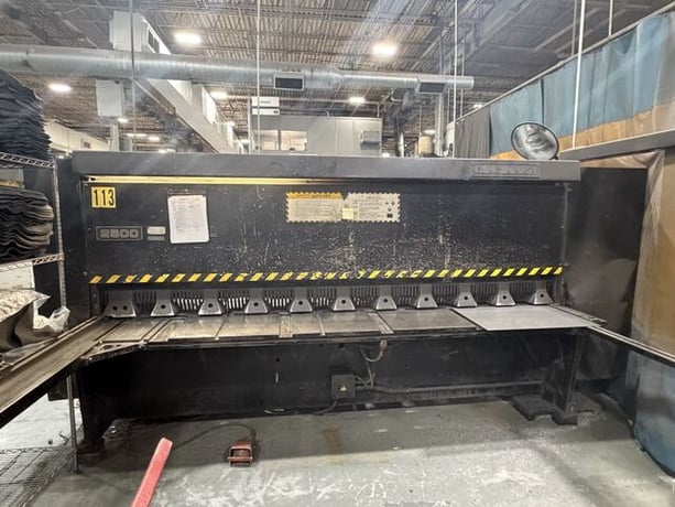 1/4" x 10' Cincinnati #2500X10, Hydraulic power squaring shear, 25 HP - Image 1
