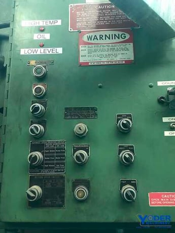 500 Ton, Pacific #K500-21, hydraulic brake, 21' overall, 197" between housing, 12" stroke, 1972, #63121 - Image 4