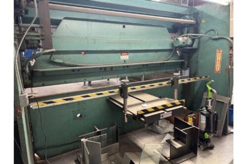 90 Ton, Wysong #90-10, CNC press brake, 10' overall, Hurco AutoBend Control, S/N PB56122 - Image 5