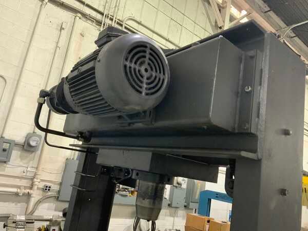 150 Ton, Dake #8-228, hydraulic H-frame press, 16" stroke, 48" btwn uprights, 20" x 55" bed area, 2 HP - Image 7