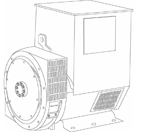 75 KW, 1800 RPM, Stamford Newage #UCDI224F1L, generator end - Image 1