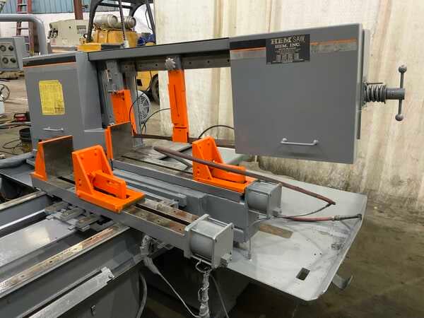 16" x 22" Hem #Cyclone-Auto-4, horizontal band saw, 60° mitering, part counter, 7.5 HP, 2006 - Image 7