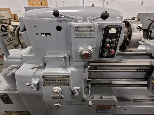 17" x 54" Monarch #612, engine lathe, 12" 4-jaw chuck, 2" bore, D1-6, taper attachment, Aloris quick change - Image 8
