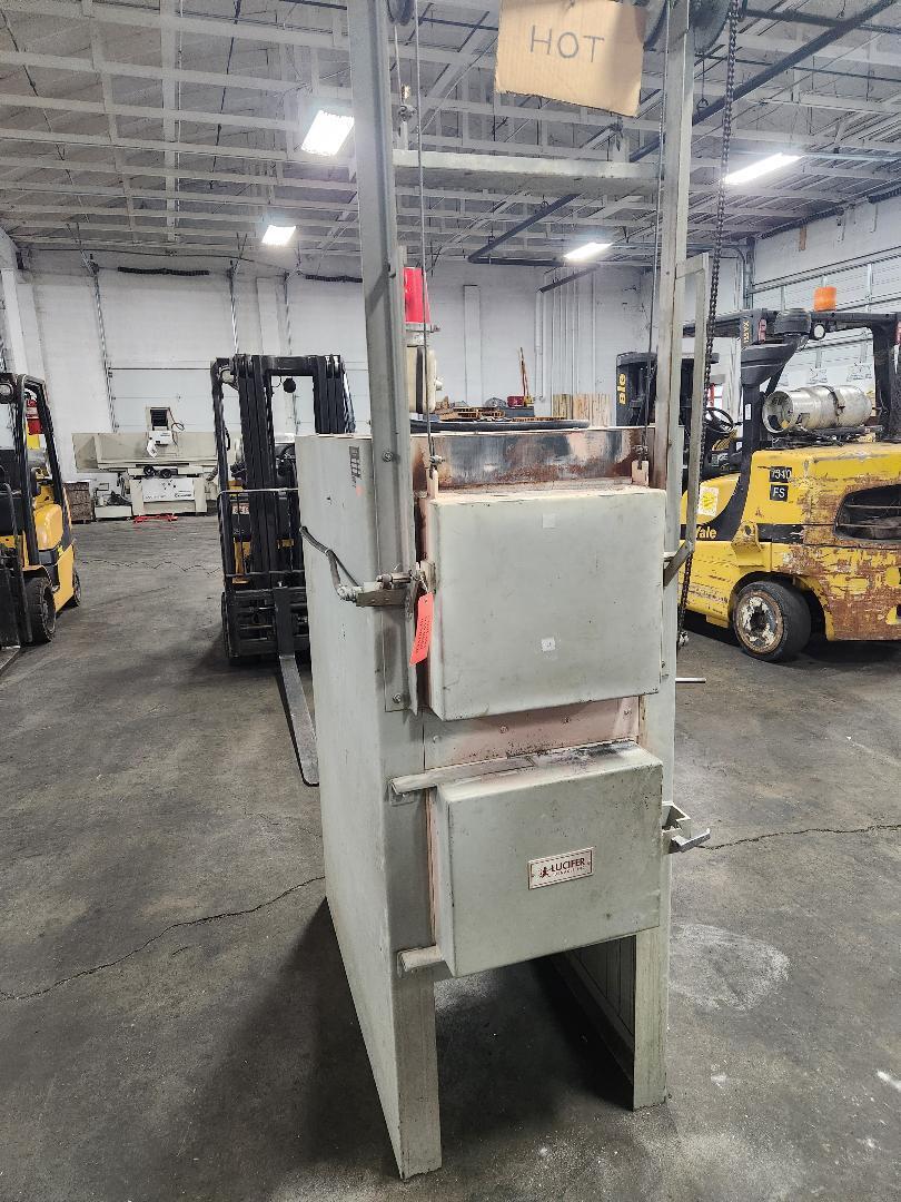 12" width x 12" H x 24" D Lucifer #HL82-K24, dual chamber heat treat/draw furnace, 2300°F, Honeywell Control - Image 2