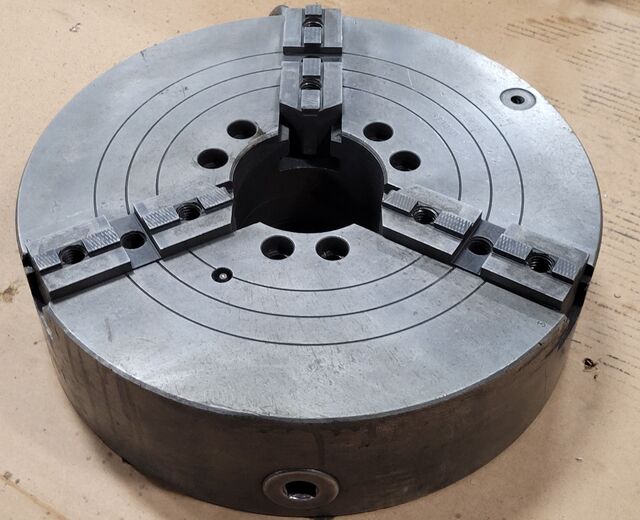 15" Skand #SCA-373060, 3-jaw chuck, A2-6 mount - Image 2
