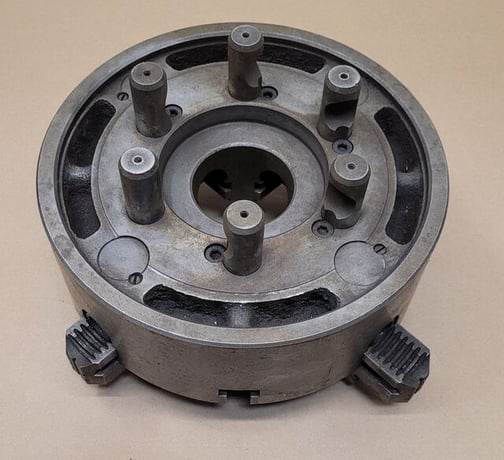 10" Bison #0643-10/6, 4-jaw chuck, D1-6 mount - Image 5