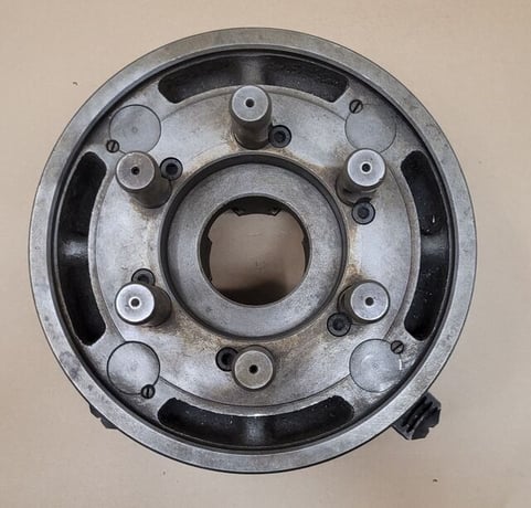10" Bison #0643-10/6, 4-jaw chuck, D1-6 mount - Image 6