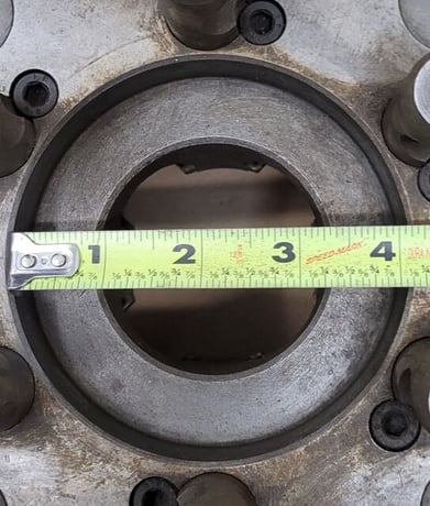 10" Bison #0643-10/6, 4-jaw chuck, D1-6 mount - Image 10