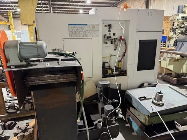 Mazak #Quick-Turn-Nexus-450-II, 2-Axis CNC Lathe, 33.2" swing, 80" machining length, 7.2" bar, 50 HP, 2000 - Image 5