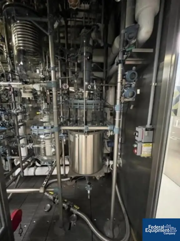 107/107 Liter Buchi, Kilo Lab Reactor Train System, Glass Lined, variable speed, 1999 - Image 7