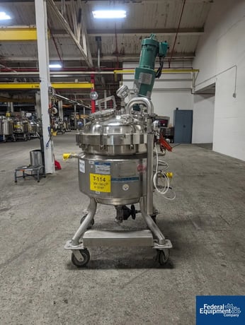 150 Liter Mueller Reactor, 316L Stainless Steel, 24" diameter x 17" straight side, dish top & bottom, 45 psi - Image 4