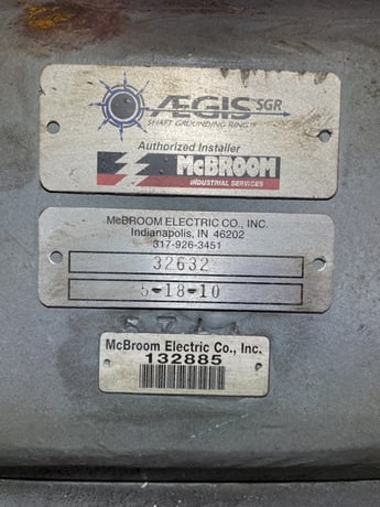 500 HP 1200 RPM General Electric, Frame 4366, DPFVBB, 500 VA, 300/150 VF - Image 3