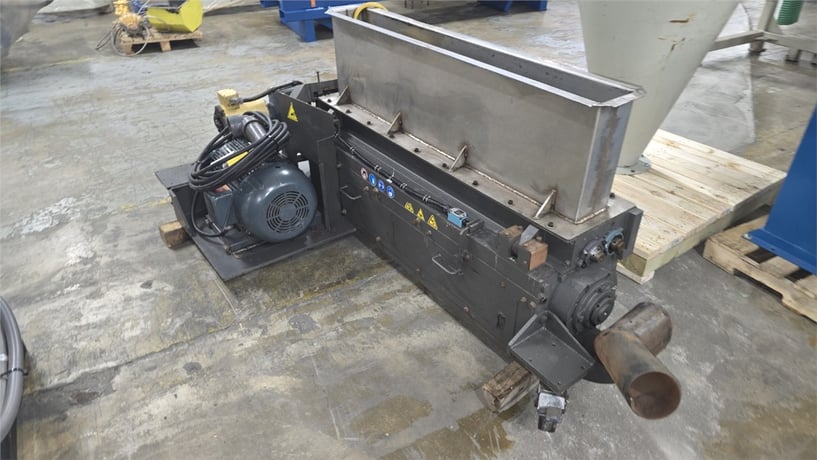 8" x 56" AEC #WG5600, granulator, 10 HP, 3 Knife Open Rotor, 2 Bed Knives, 36" infeed height, 2017 - Image 7