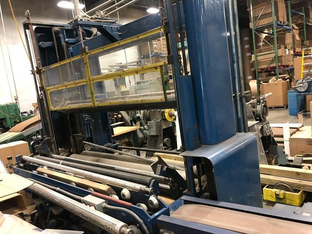 Cameron #428, 72" slitter rewinder for counter rolls, 18" max rewind diameter, 1700 FPM, bowed roller - Image 1