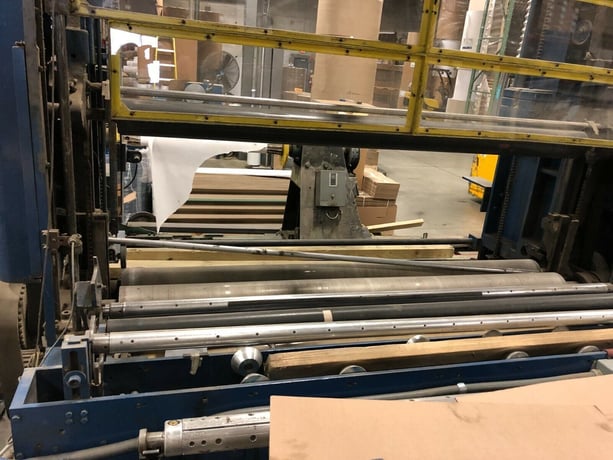 Cameron #428, 72" slitter rewinder for counter rolls, 18" max rewind diameter, 1700 FPM, bowed roller - Image 3