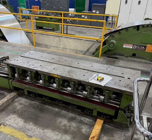 61.5" x .135" Delta, precision cassette leveler, 50000 psi, 250 FPM, 17 rolls - Image 4