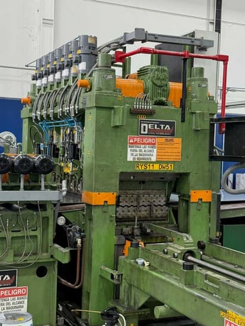 61.5" x .135" Delta, precision cassette leveler, 50000 psi, 250 FPM, 17 rolls - Image 6