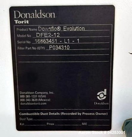 Donaldson Torit #DFE2-12, Dust Collector, 3048 sq.ft., 40 HP, 230/460 V., 12 filter - Image 8