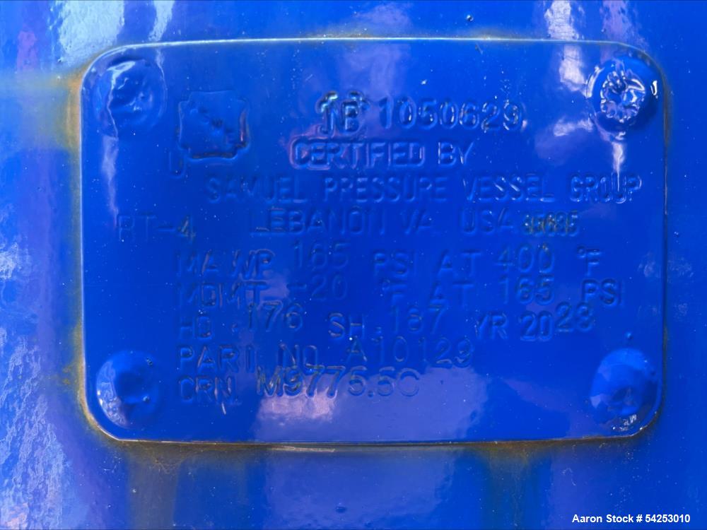 Samuel Pressure Vessel Group, Vertical Air Receiver Tank, ASME-code, 165 PSI at 400F, 2020 - Image 2