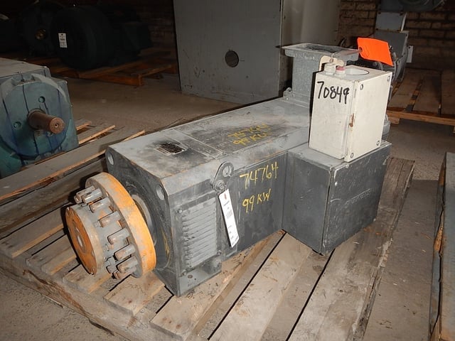 125 HP 2500 RPM Siemens, Frame 160, DPFVBB, 460 VA, 180/130 VF - Image 2