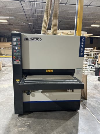 42" Ironwood #S124RK, 2-head belt sander, digital read out, programmable Control, amp meter, hour meter - Image 1