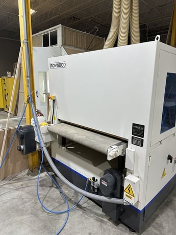 42" Ironwood #S124RK, 2-head belt sander, digital read out, programmable Control, amp meter, hour meter - Image 2